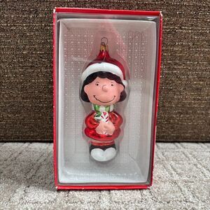 Kurt Adler 2000 Peanuts VTG Lucy Glass Christmas Ornament Collectible Hand Blown